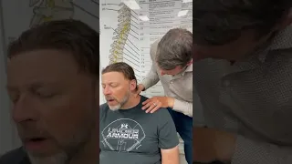 Chiropractor Drains Lymph Nodes in Neck #shorts #chiropractic #chiropractor #chiropracticadjustments