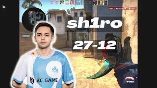 【CSGO POV】sh1ro solo Q (27-12) (mirage) FACEIT Ranked | Aug 27, 2023