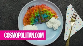 How to Make a Rainbow Waffle Grilled Cheese | Cosmopolitan