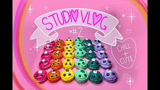 Making Macaron & Gloomble Sprout Worry Warts : Art Studio Vlog #2