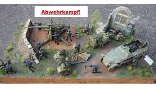 Tamiya`s Flak 88 + Tamiya Sdkfz 251 Diorama 1:35 "Abwehrkampf"