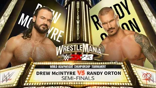 WWE 2K23 - WORLD HEAVYWEIGHT CHAMPIONSHIP TOURNAMENT : SEMI-FINALS [DREW McINTYRE vs. RANDY ORTON]