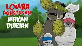 Lomba Agustusan Makan Durian Terlucu - Kartun Hantu Lucu