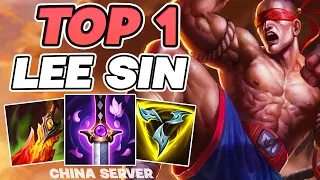 TOP 1 LEE SIN IN CHINA SERVER (PENTAKILL) FULL GAMEPLAYER - WILD RIFT LEE SIN