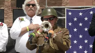 WWII Veteran Stewart Boone Plays the National Anthem
