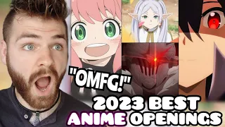 First Time Reacting to "The Best ANIME Openings Of All Time" | 2023 AUTUMN EDITION | New Anime Fan!