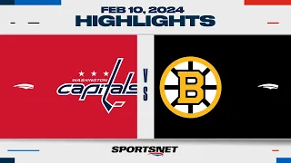 NHL Highlights | Capitals vs. Bruins - February 10, 2024