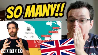 British Guy Reacts to A TOUR OF U.S. ACCENTS - 'Way More than I Thought!'