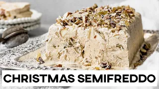 Christmas Semifreddo with Walnuts, Almonds and Raisins | Cravings Journal