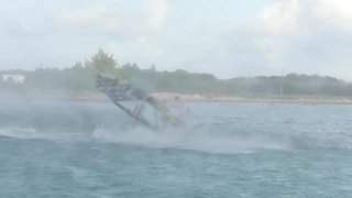 Ricardo Campello Windsurfing Behind Airplane in Los Roques