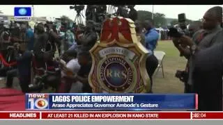 News@10: Lagos Government Donates Security Gadgets To Police 27/11/15 Pt 1