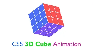 How to Create 3D Cube Animation using Pure CSS | With Source Code | HTML & CSS