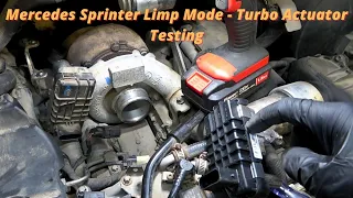 Mercedes / Dodge Sprinter Boost Pressure Regulator Control Positioner Error - Turbo Actuator Testing