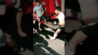 MMA training and sparring Noor Rahman Amiri is one of the free fight athletes in 🇦🇫