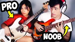 My Girlfriend Teaches ME How To Play BASS