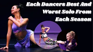 Each Dancers Best And Worst Solo From Each Season || Dance Moms