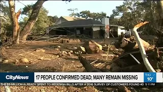 At least 17 dead after California mudslides