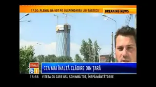 SkyTower, the tallest building in the country, on B1 TV