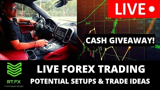 🔴LIVE Forex Trading - London Session Trade Setups and Ideas! MONDAY CASH COMPETITION!