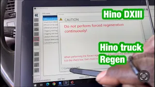 How to do a Regen on a Hino truck using Hino DxIII