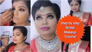 Full Birdal HD Makeup Tutorial Hair Style Face Make up By Girijas Unique step by step Make up