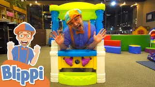 Blippi Visits The Kinderland Indoor Playground! | Learn With Blippi | Educational Videos For Kids