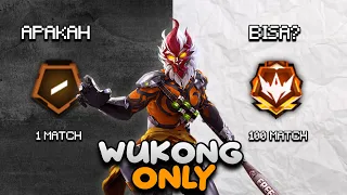 100 Pertandingan Namatin Free Fire tapi Wukong Only