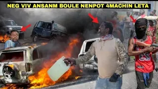 4 mai Move nouvèl Pou konsèy la Nèg viv ansanm Yo boule plis pase 4machine konsèy la Gwo Deblozay