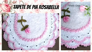 Como Fazer tapete de Crochê Pia RosaBella