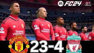 WHAT HAPPEN IF MESSI, RONALDO, MBAPPE, NEYMAR, PLAY TOGETHER ON MANCHESTER UNITED VS LIVERPOOL