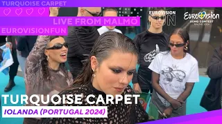 Turquoise Carpet 2024  - Iolanda (Portugal) | EurovisionFun