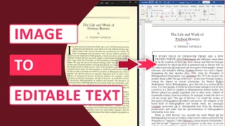 Convert Image to Editable Text in Microsoft Word Document