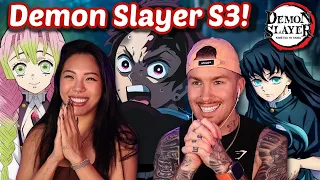 Biggest Demon Slayer Fanboy! 🤣 DEMON SLAYER SEASON 3 TRAILER REACTION