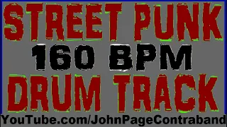 Street Punk Drum BackingTrack160 bpm Free Beat