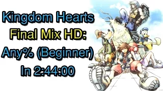 Kingdom Hearts: Final Mix HD [PS3] - Any% (Beginner) Speedrun in 2:44:00