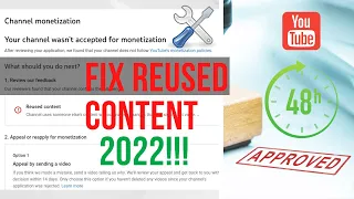 How To Fix Reused Content For YouTube Monetization in 2022 │ Creator News