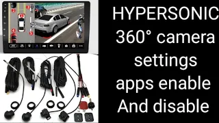 HYPERSONIC ULTRA SERIES QLED OCTA CORE 360° CAMERA APPS ENABLE AND DISABLE