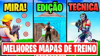 3 MAPAS DE TREINO PARA SER UM PROPLAYER NO FORTNITE EM 2024! MIRA, EDIÇÃO, CONSTRUÇÃO, PIECE CONTROL