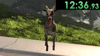 I decided to speedrun Goat Simulator and it was even more broken than I remembered