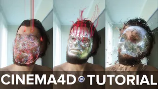 AR face mask Cinema 4d Tutorial