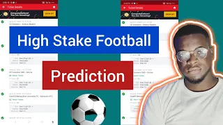 High Stake Football Prediction For Today | Soccer Prediction | Football Prediction #betting