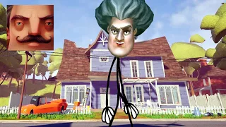 Hello Neighbor - My New Neighbor Henry Stickman Scary Teacher Act 1 Gameplay Walkthrough