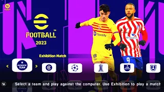 eFootball Pes 2023 PPSSPP Bendezu Update Transfer Camera PS5 New Stadium Real Faces Graphics HD