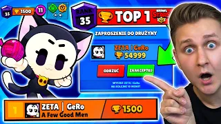 NAJLEPSZY "KIT" na ŚWIECIE (1500🏆) zaprosił mnie do GRY na 35 RANDZE... AKCEPTOWAĆ?😲 | Brawl Stars