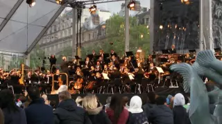 Valery Gergiev and LSO performing Tchaikovsky's 1812 Overture. Trafalgar Square, May 2016