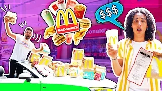 WE ORDER ALL THE MCDONALDS MENU * Youtubers Party *