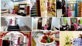 💁My weekly full house cleaning routine in 🌞 summer/आज ऊपर नीचे पूरे घर की सफाई