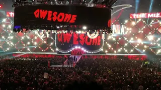 Wrestlemania 34 Seth Rollins & The Miz & Finn Balor Entrance