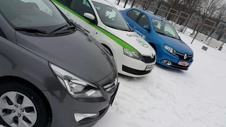 Выбор B-класса Skoda Rapid, Renault Logan, Hyundai AccentSolaris: большой тест Автопанорама