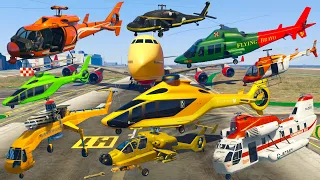 GTA V: Every Helicopters Los Santos Airport Crash and Fail Compilation